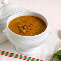 Lentejas con verdura y cúrcuma