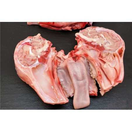 Cabeza de cordero lechal