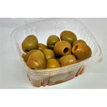 Aceituna gordal aliñada en aceite de oliva
